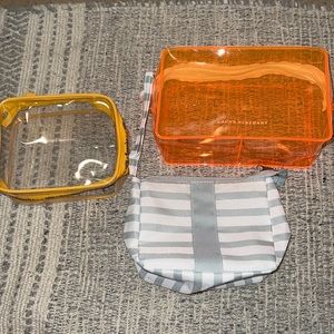 3 mini traveling/makeup bags